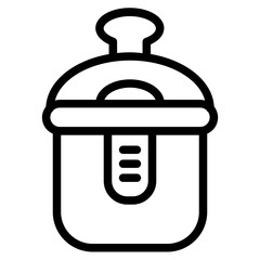 Slow cooker Line Icon
