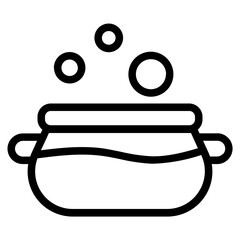 Stewpan Line Icon
