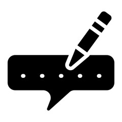 Writing review Solid Icon