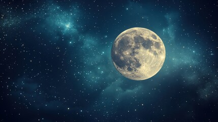 Obraz premium Investigate the connection between the phases of the moon and the visibility of stars.