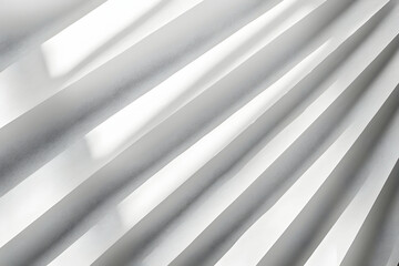 Obraz premium close up view of paper stripes with shadow on white background