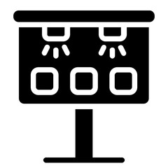 Billboard Solid Icon