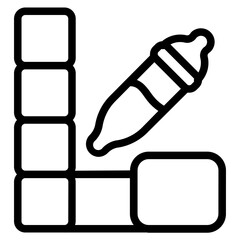 Choose palette Line Icon