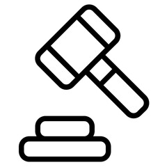 Justice Line Icon