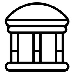 Museum Line Icon
