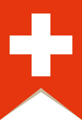 Obraz premium National flag of Switzerland