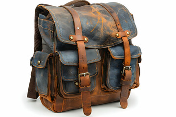 backpack on a white background