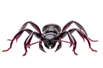 Discover the fascinating world of army ants isolated on a white background