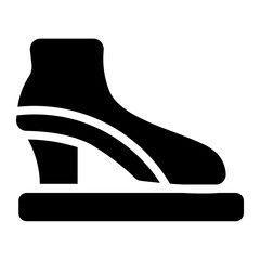 Ankle boots Solid Icon