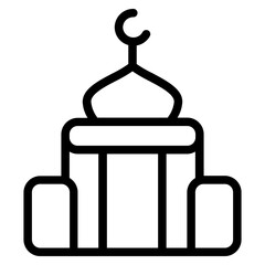 Mosque Line Icon