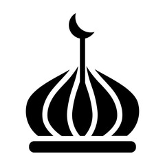 Mosque dome Solid Icon © spacepixel
