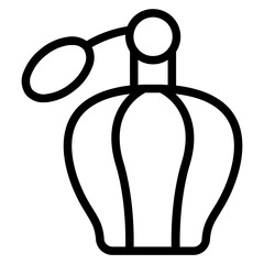 Royal perfume bottle Line Icon