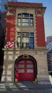 Firehouse featured in the beloved Ghostbusters movie located in New York City