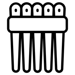 Sewing needles Line Icon