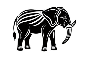 Creative animal vector illustration with white background