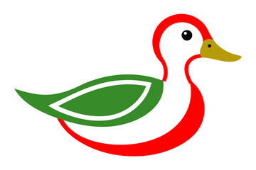 Creative animal vector illustration with white background