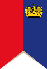 National flag of Liechtenstein