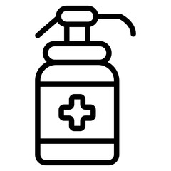 Hand sanitizer Line Icon