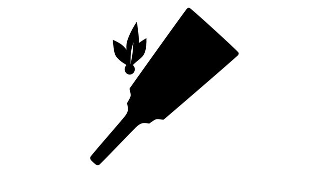 Hanetsuki emblem, black isolated silhouette