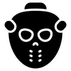 Hockey mask Solid Icon