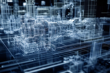 Fototapeta premium Understanding the role of mechanical engineers in streamlining production processes for enhanced efficiency