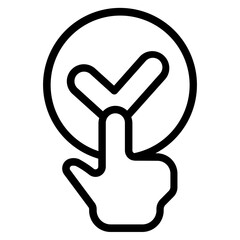 Subscription done Line Icon