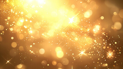 Obraz premium Luxurious gold background with soft gradients and sparkling lights creates elegant atmosphere. Perfect for festive occasions or glamorous designs