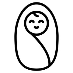 Baby Line Icon