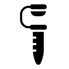 Eppendorf tube Solid Icon