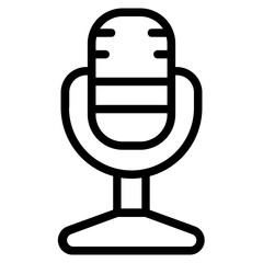 Microphone Line Icon
