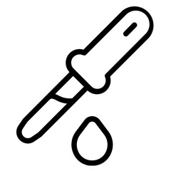 Pipette Line Icon