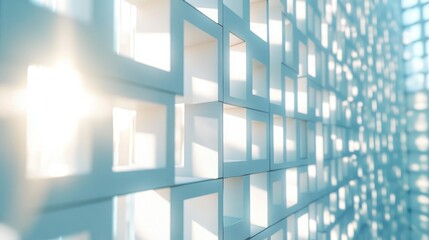 Fototapeta premium Building with many windows