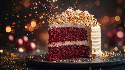 beautifully cake and sparkling