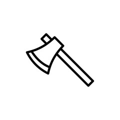 Axe icon logo sign set vector outline