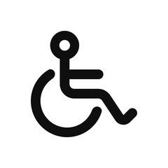 accessibility_symbol icon. Simple vector sign