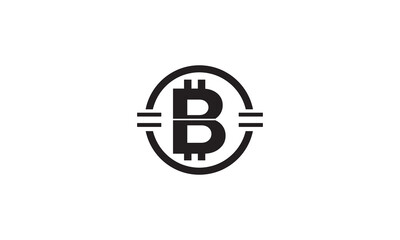 Blockchain logo, logo for blockchain technology, cryptocurrency, bitcoin, mining logo