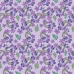 seamless floral pattern design for fabric wallpaper background wrapping art print