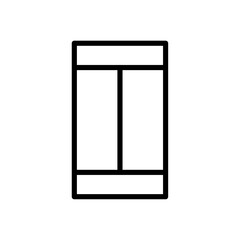 Document envelope icon logo sign set vector outline