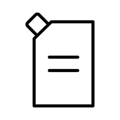 Doy pack pouch icon logo sign set vector outline