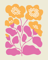 The fragrant blossoming of flowers in spring