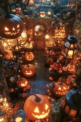 Halloween Pumpkin Display