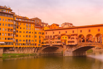 Obraz premium Ponte Vecchio in Florence, Tuscany, Italy