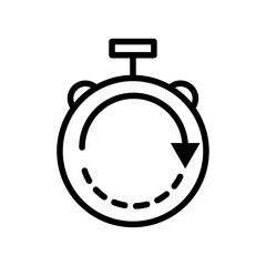 Fast processing icon logo sign set vector outline