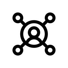 affiliate icon. Simple vector sign.