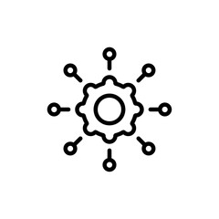 Frameworks icon logo sign set vector outline