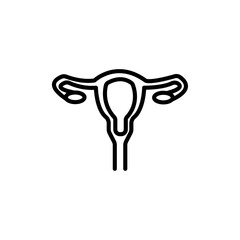 Gynecology icon logo sign set vector outline