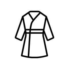 Kimono icon logo sign set vector outline