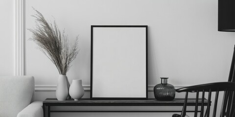 Fototapeta premium Modern Living Room Interior with Minimalist Decor