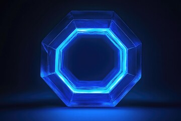 Blue Hexagonal Light