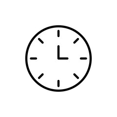 Time icon logo sign set vector outline